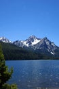 Stanley Lake & Mt. McGowan Royalty Free Stock Photo