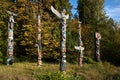 Stanley Park Totem Poles Vancouver Royalty Free Stock Photo