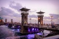 Stanly Bridge in Alexandria ,Egypt Royalty Free Stock Photo