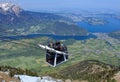 Stanserhorn Cabrio cable car in Switzerland