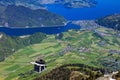 Stanserhorn Cabrio cable car in Switzerland