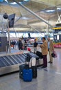 Stansted airport, luggage waiting area Royalty Free Stock Photo