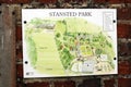 Stansted Park Map Royalty Free Stock Photo