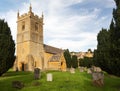 Stanway House and St Peters Church Stanton Royalty Free Stock Photo