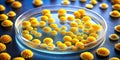 Staphylococcus Aureus Colony on Petri Dish A Microscopic View of a Potential Pathogen
