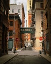 Staple Street Skybridge in Tribeca, Manhattan, New York Royalty Free Stock Photo