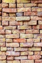 Stapled bricks give a harmonic pattern Royalty Free Stock Photo