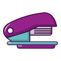 Stapler icon, cartoon style