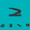 Stapler icon flat Royalty Free Stock Photo