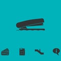 Stapler icon flat Royalty Free Stock Photo