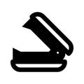 Stapler icon vector. Black stapler pictogram. Outline style design