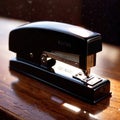 Stapler , office equipment gadget for binding papers Royalty Free Stock Photo