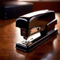 Stapler , office equipment gadget for binding papers Royalty Free Stock Photo