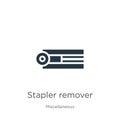 Stapler remover icon vector. Trendy flat stapler remover icon from miscellaneous collection isolated on white background. Vector Royalty Free Stock Photo