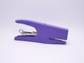 Stapler for sheets of paper. Office tool. Tool for office workers and schools. Useful metal accessory. white.