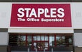 Staples office superstore entrance Royalty Free Stock Photo
