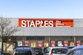 Staples Office supplies with a massive sale and 70% reductions Royalty Free Stock Photo