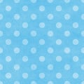 Blue Polka Dot Pattern on Natural Paper Royalty Free Stock Photo