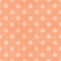 Orange Polka Dot Pattern on Paper Background