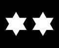 Six Pointed Star Shape Black And White Royalty Free Stock Photo