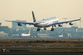 Star Alliance airplane Airbus A340 landing at Frankfurt Airport FRA