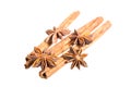 Star anice and cinnamon Royalty Free Stock Photo