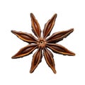 Star Anise with Eight Pointed Pods and Seeds Royalty Free Stock Photo