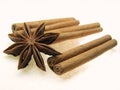 Star anise spice and cinnamon