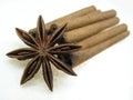 Star anise spice and cinnamon