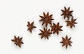 Star anise, star aniseed, or Chinese star anise Royalty Free Stock Photo