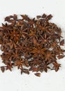 Star anise, star aniseed, or Chinese star anise Royalty Free Stock Photo