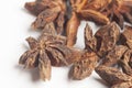 Star anises dried spice fruits Royalty Free Stock Photo
