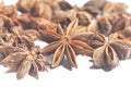 Star anises dried spice fruits Royalty Free Stock Photo