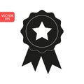 Star award icon. Simple illustration of star award vector icon isolated on white background