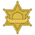 Star badge with a banner