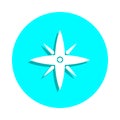 Star badge icon. Simple glyph, flat vector of web icons for ui and ux, website or mobile application Royalty Free Stock Photo