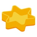 Star bakeware icon isometric vector. Kitchen baking