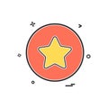 star basic icon vector design