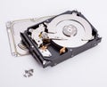 Star bits used with Hard Disk Drive Royalty Free Stock Photo