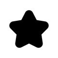 Star black glyph ui icon