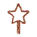 Star of braided wire