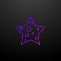 Star with bubbles line nolan icon. Elements of stars set. Simple icon for websites, web design, mobile app, info graphics