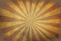 Star burst background with stripes on old retro texture with dar Royalty Free Stock Photo