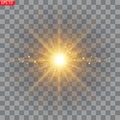 Star burst with dust and sparkle isolated Royalty Free Stock Photo