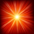 Star burst red and yellow fire. EPS 10 Royalty Free Stock Photo