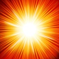 Star burst red and yellow fire. EPS 10 Royalty Free Stock Photo