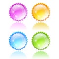 Star bursting icon Royalty Free Stock Photo