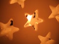 Star candle Royalty Free Stock Photo