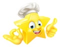 Star Chef Mascot Royalty Free Stock Photo