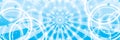 Star circle bright ray center blue pastel banner effect Royalty Free Stock Photo